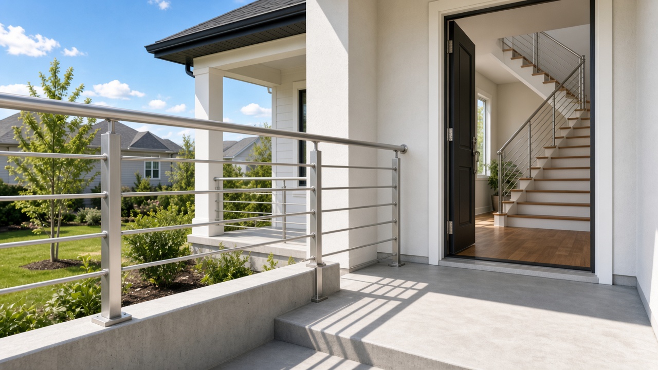 Нержавейка у входа